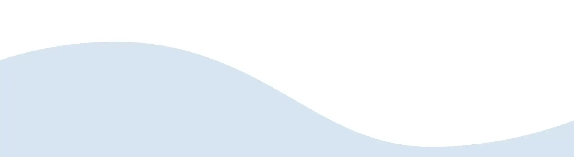 Dekoratives Hintergrundelement: Hellblaue Welle trennt Bereiche auf der Startseite des Scanservices.